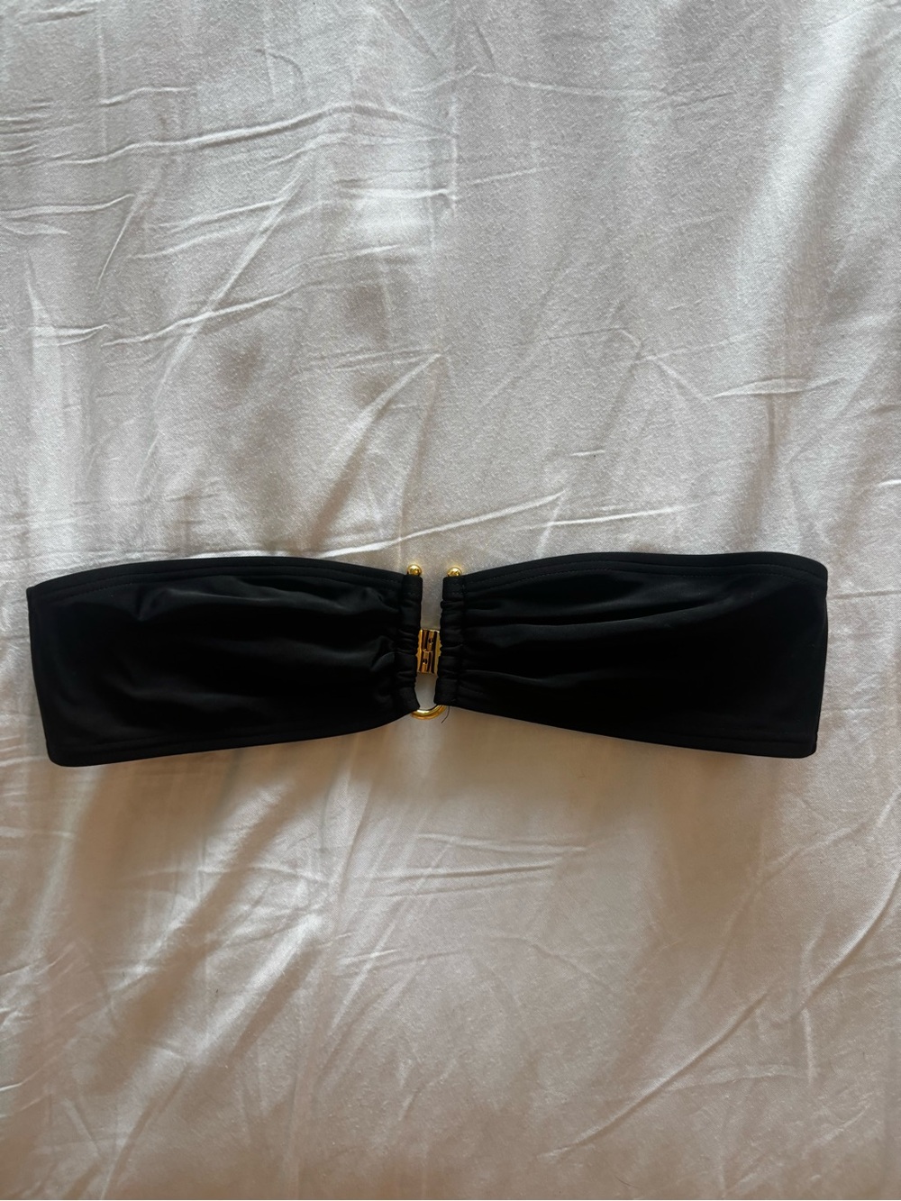 Zadig & Voltaire Black Bandeau with Gold Ring Detail